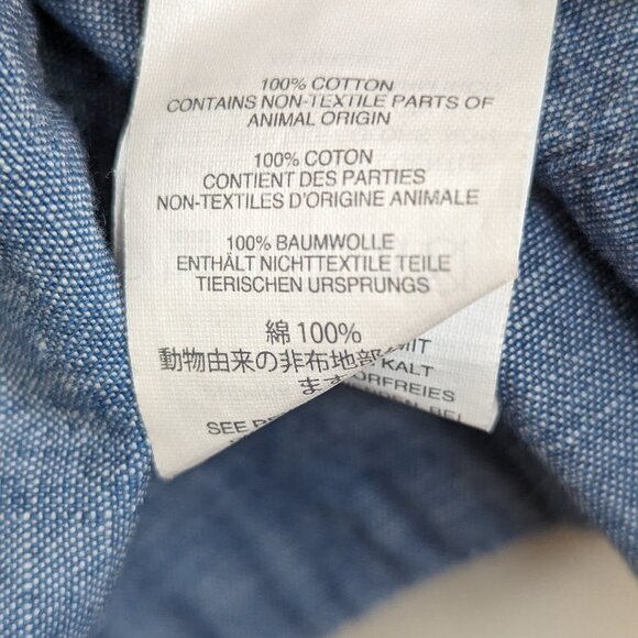 Women's Blue Ruffle Top - Picture 7 of 7